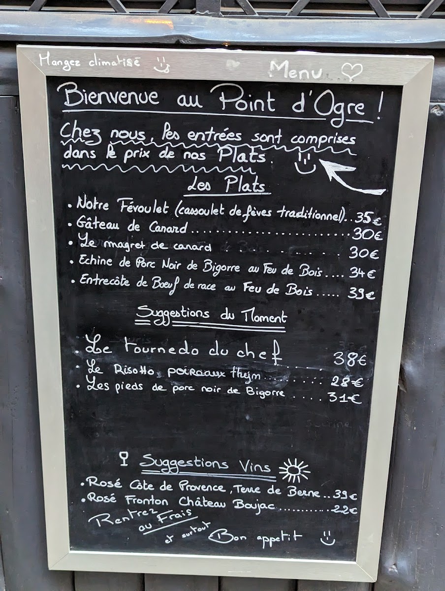 Le Point D'ogre Photo Menu 6