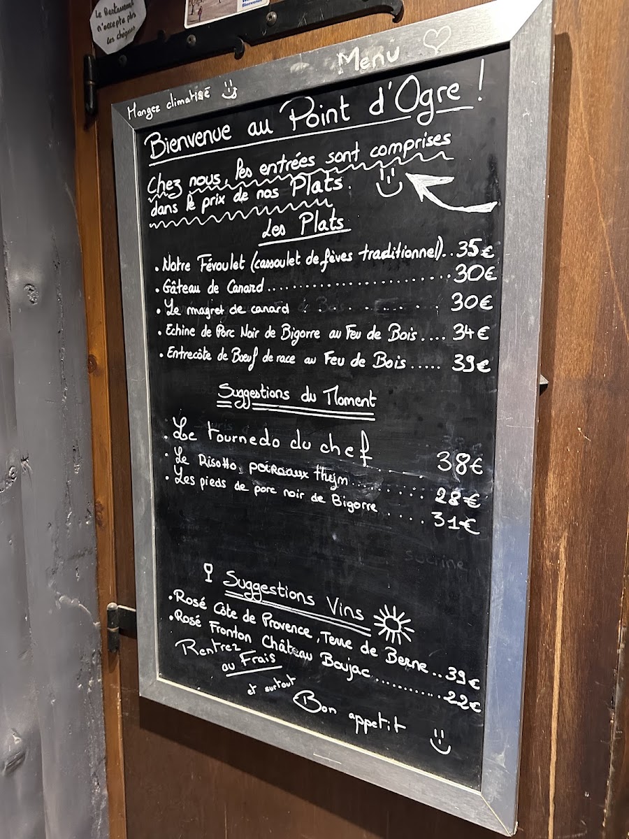 Le Point D'ogre Photo Menu 7