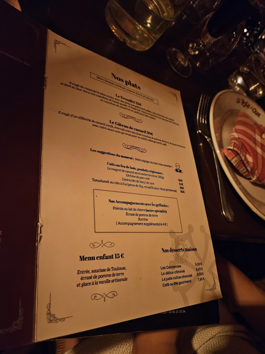 Le Point D'ogre Photo Menu 8