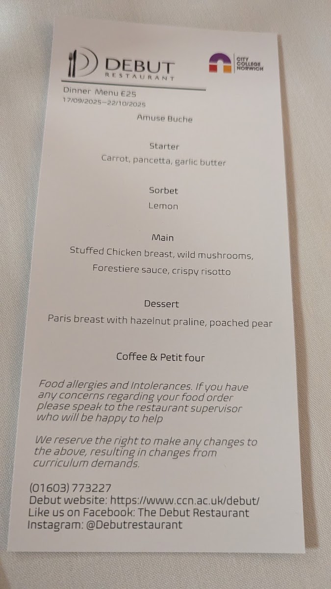 Debut Restaurant Photo Menu 4
