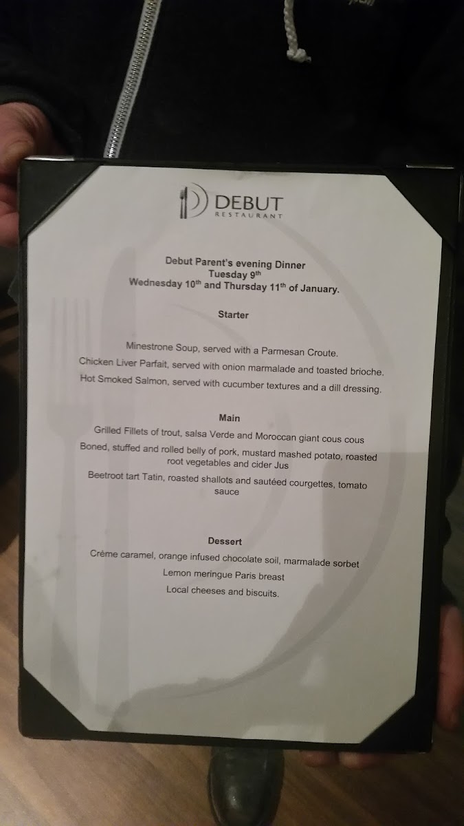 Debut Restaurant Photo Menu 6