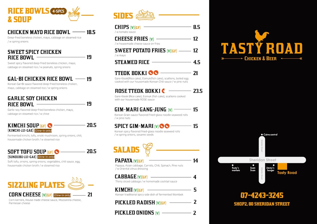 Tasty Road Photo Menu 2