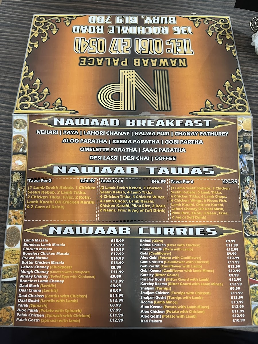 Nawaab Palace Photo Menu 1
