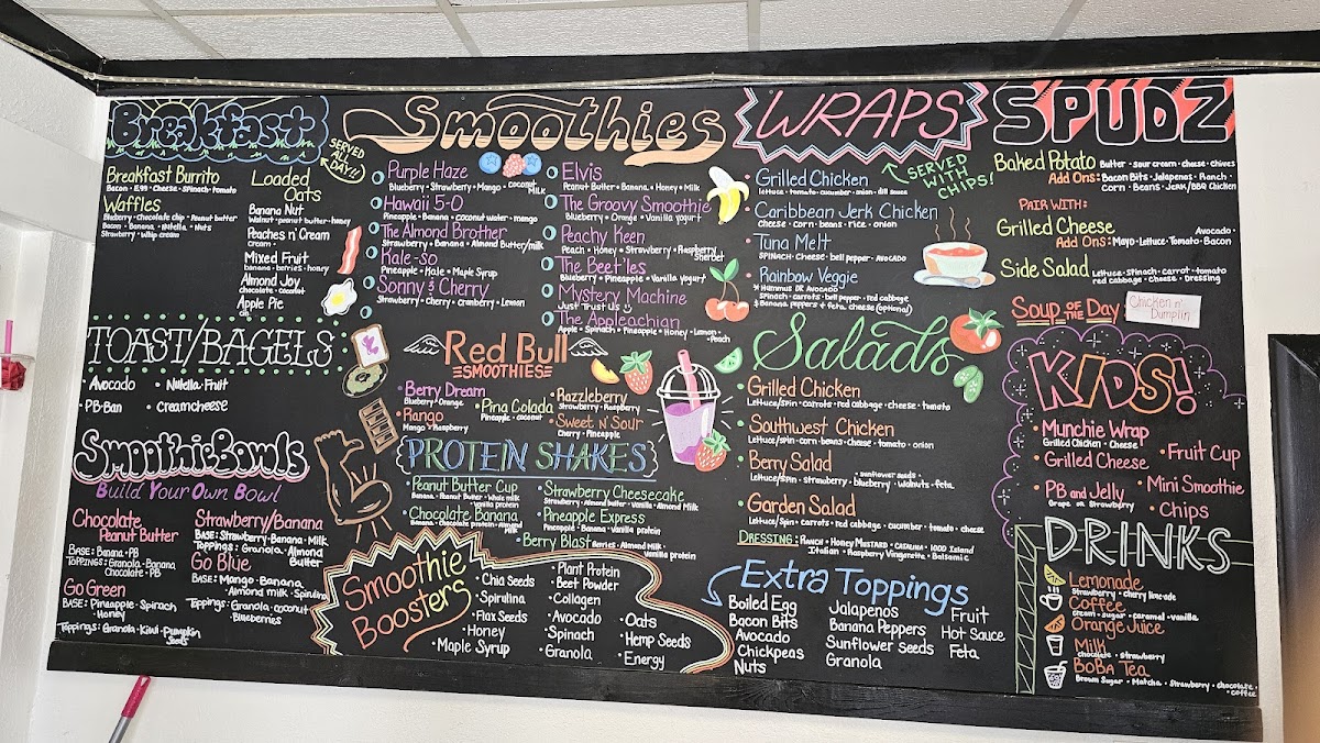 The Groovy Smoothie Photo Menu 1