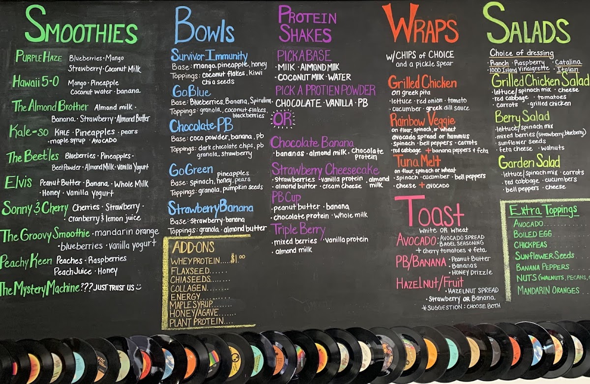 The Groovy Smoothie Photo Menu 4