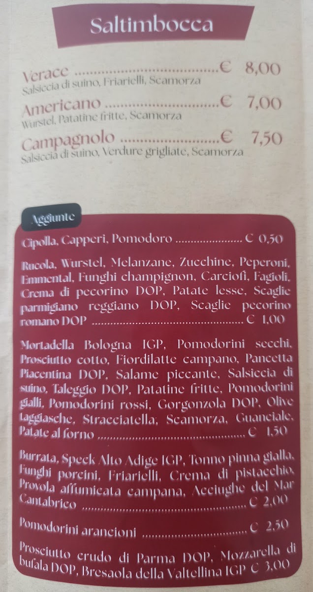 Pizzeria Ventisei Photo Menu 3