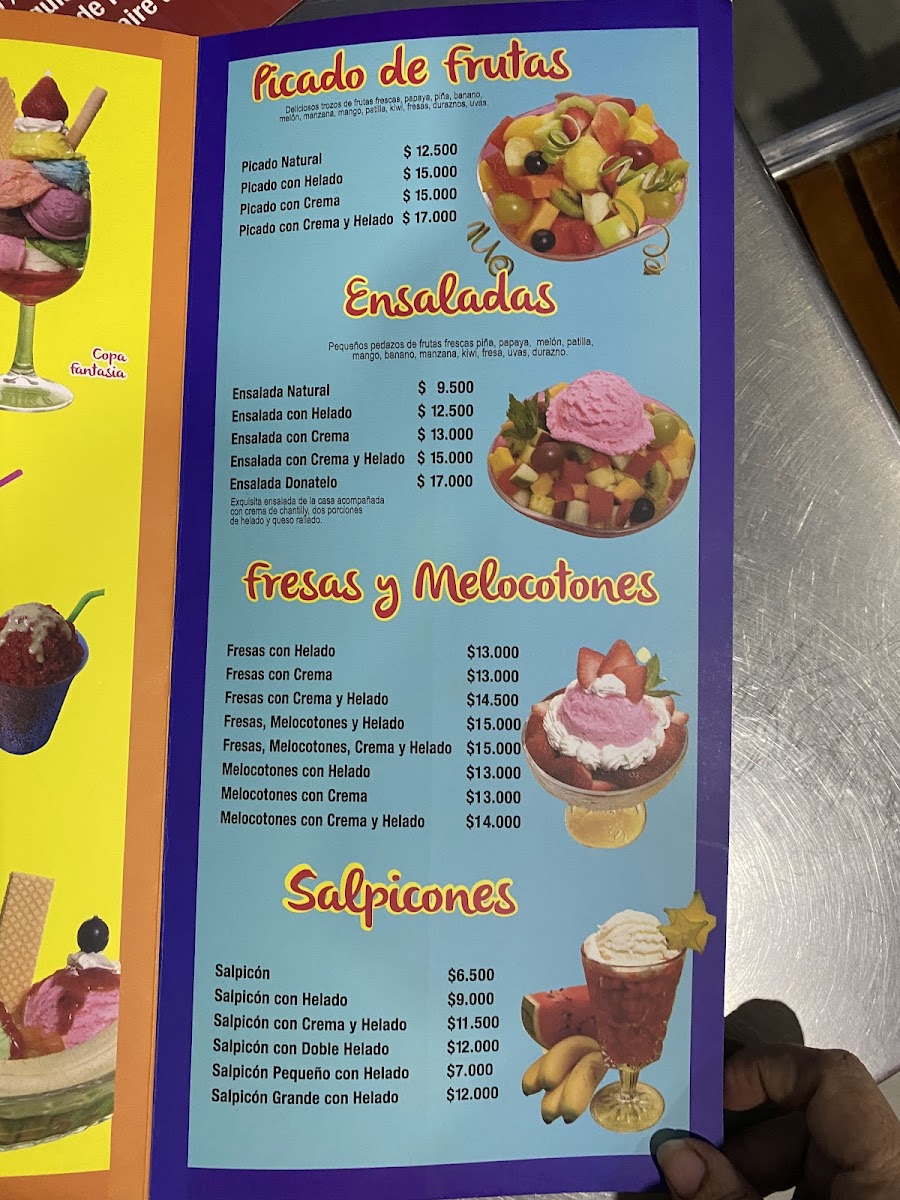 Heladeria Donatelo Photo Menu 2