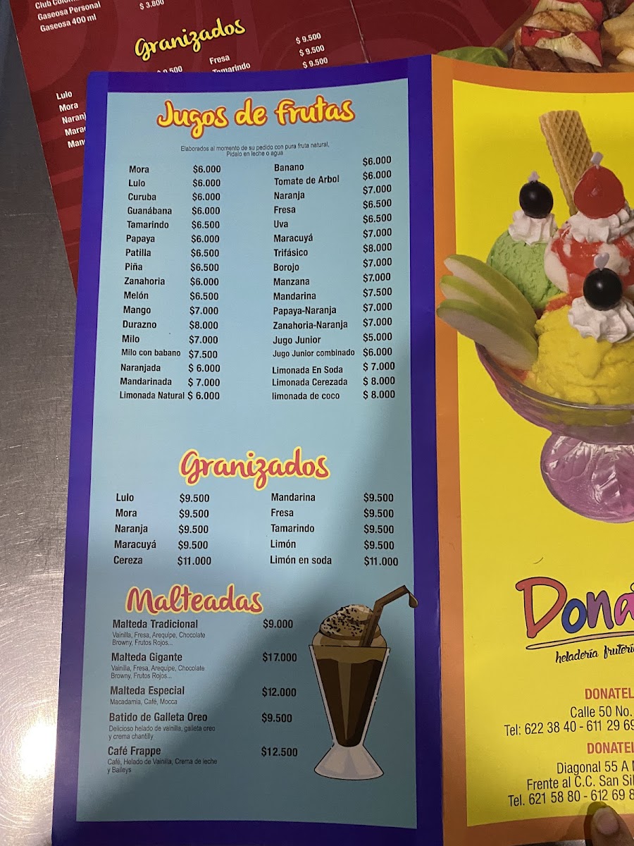 Heladeria Donatelo Photo Menu 3