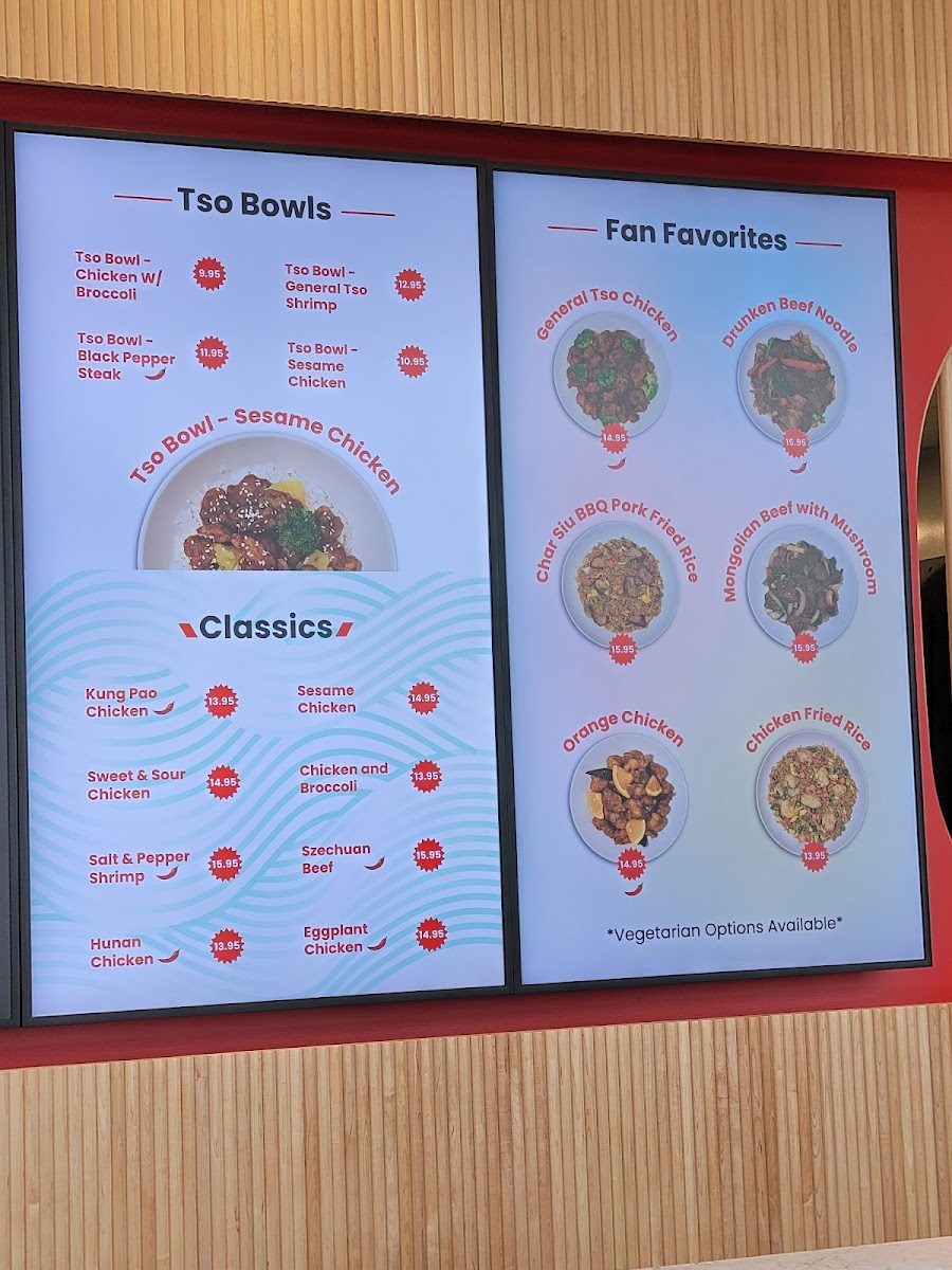 Tso Chinese Takeout & Delivery Photo Menu 1