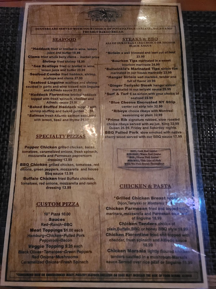Bullwinkle's Steak House Photo Menu 3
