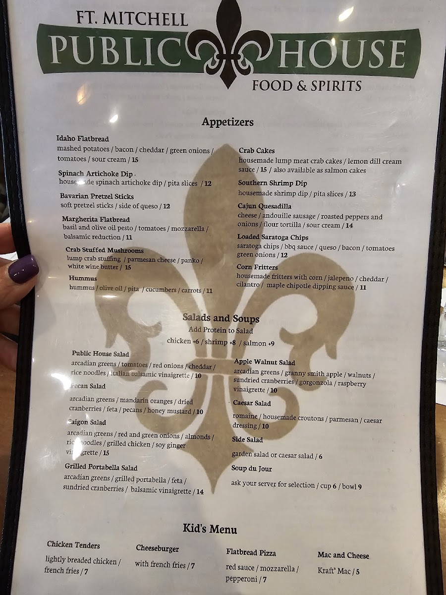 Fort Mitchell Public House Photo Menu 3