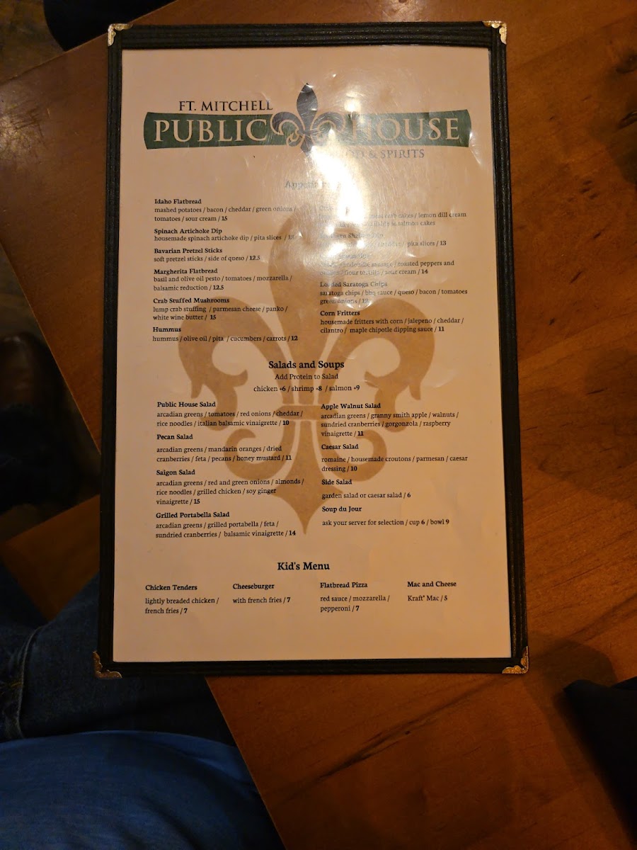 Fort Mitchell Public House Photo Menu 4