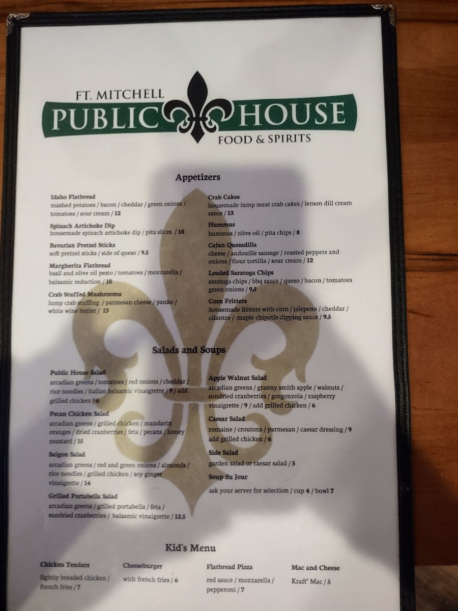 Fort Mitchell Public House Photo Menu 8