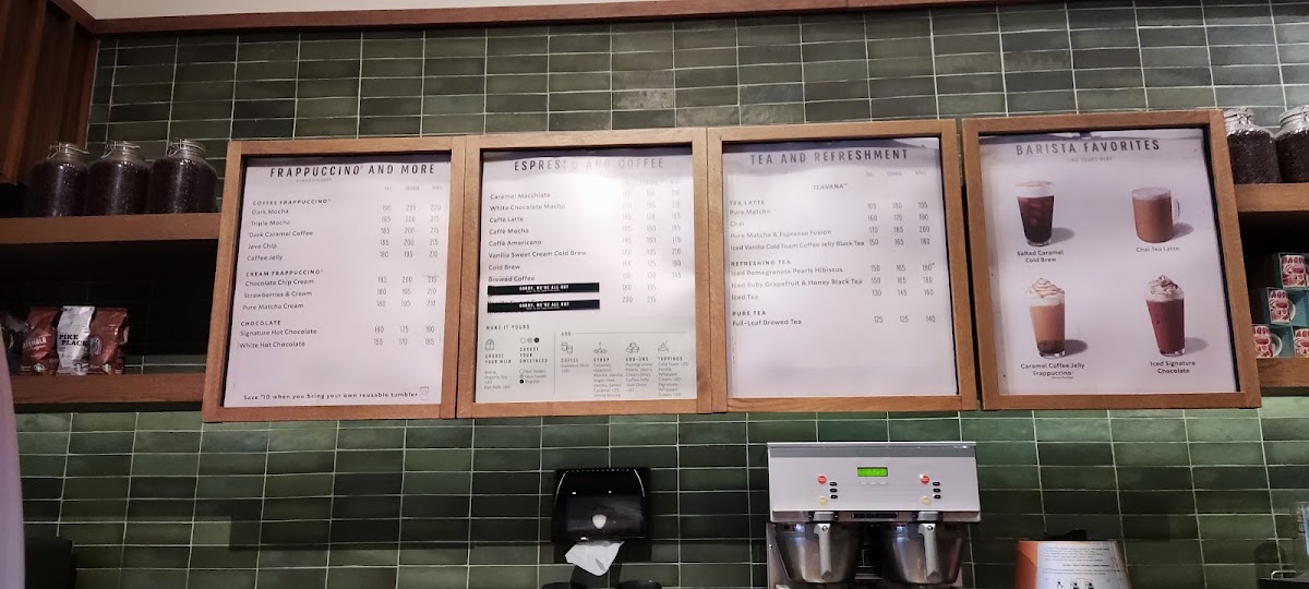 Starbucks Heritage Mansion Photo Menu 1