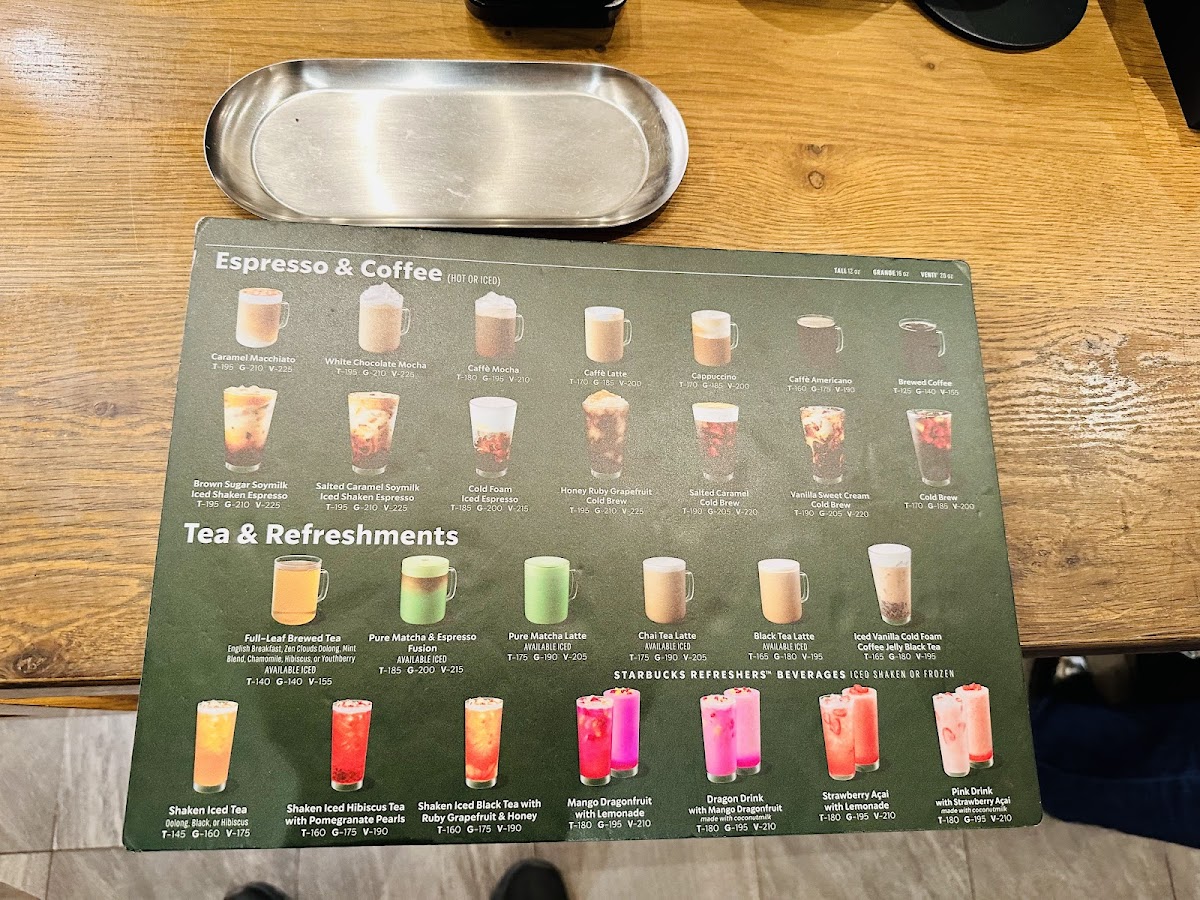 Starbucks Heritage Mansion Photo Menu 3