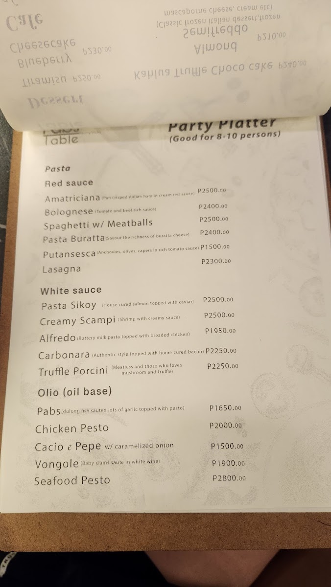 Pabs Table: Bistro & Bakery Photo Menu 2