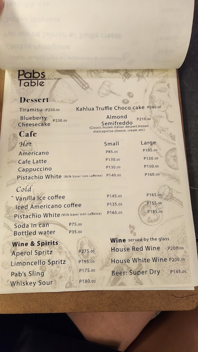 Pabs Table: Bistro & Bakery Photo Menu 3