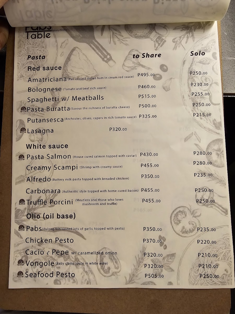 Pabs Table: Bistro & Bakery Photo Menu 5
