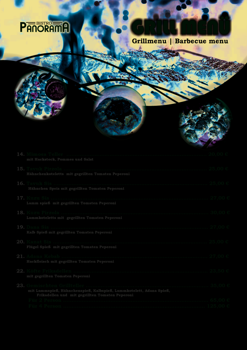 Bistro Panorama Photo Menu 6