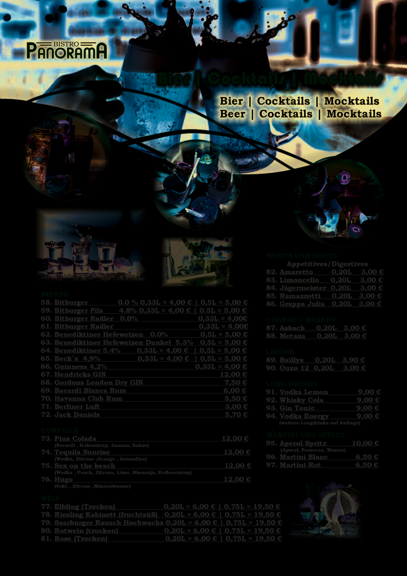 Bistro Panorama Photo Menu 7