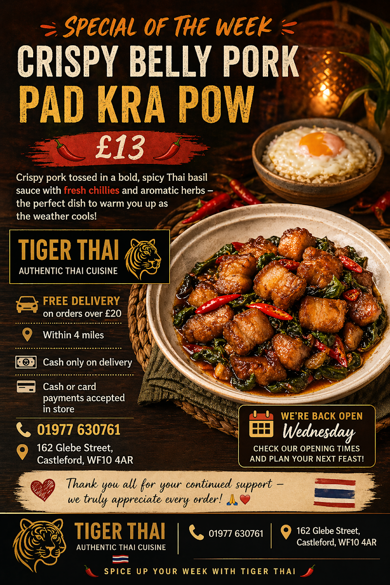 Tiger Thai Photo Menu 3