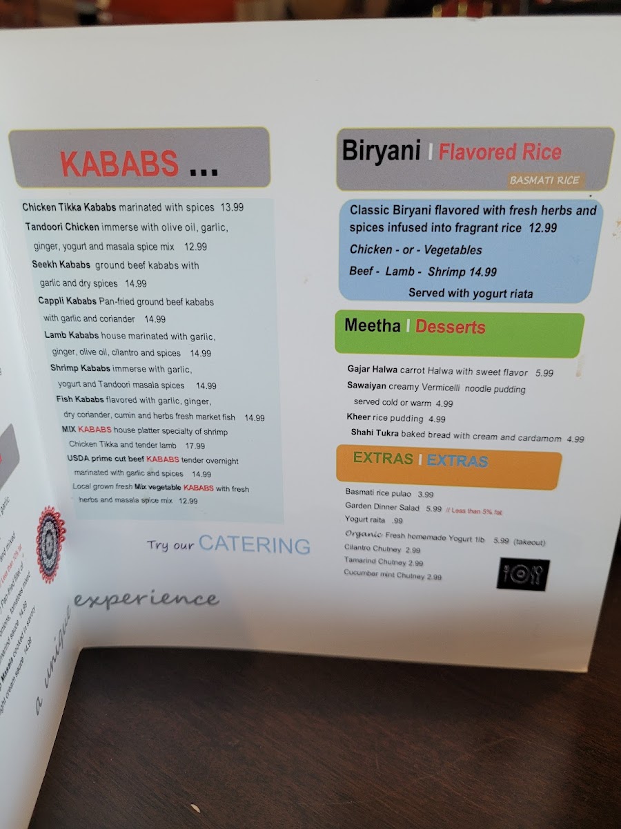 Kababs Photo Menu 2