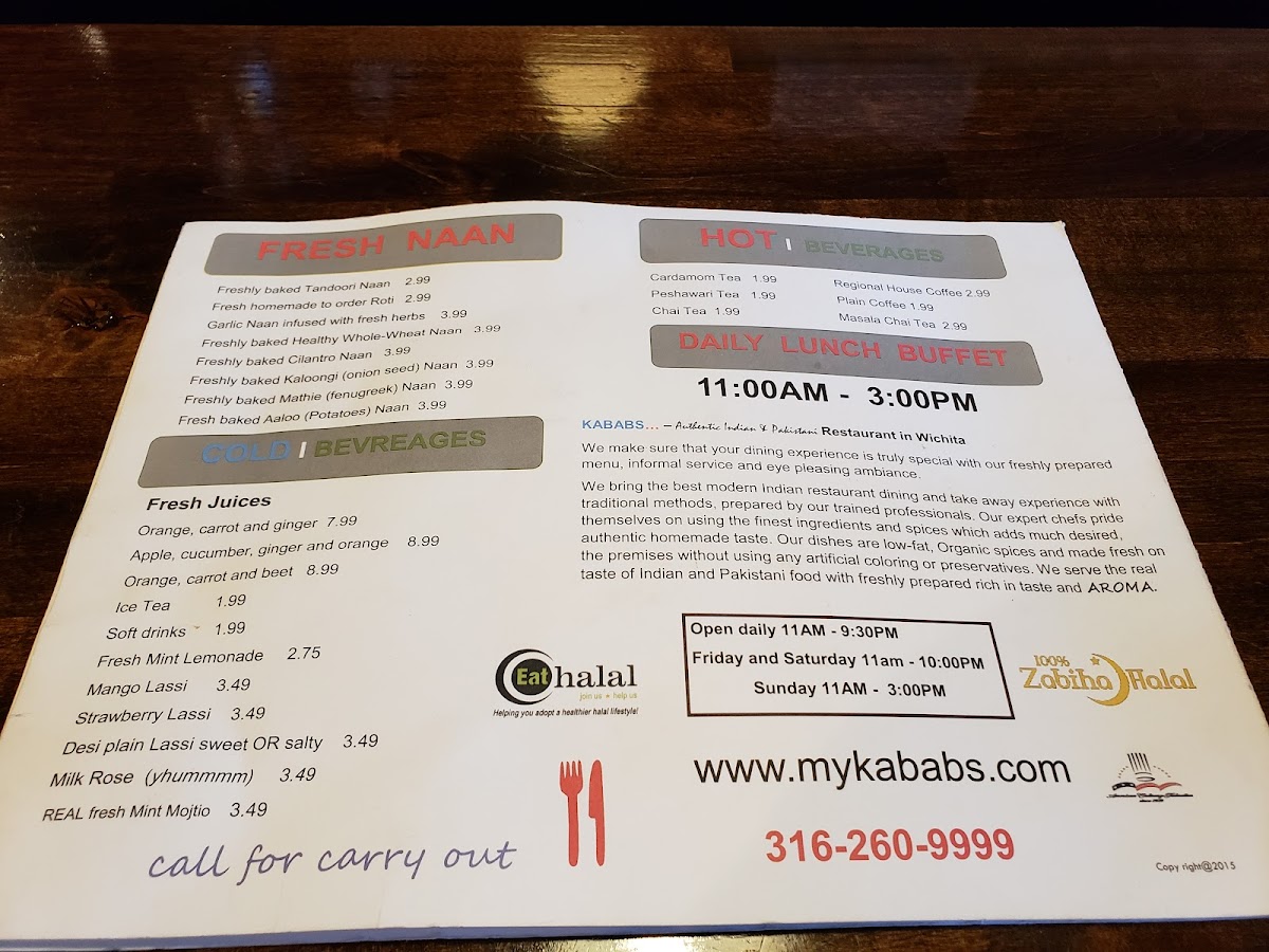 Kababs Photo Menu 7