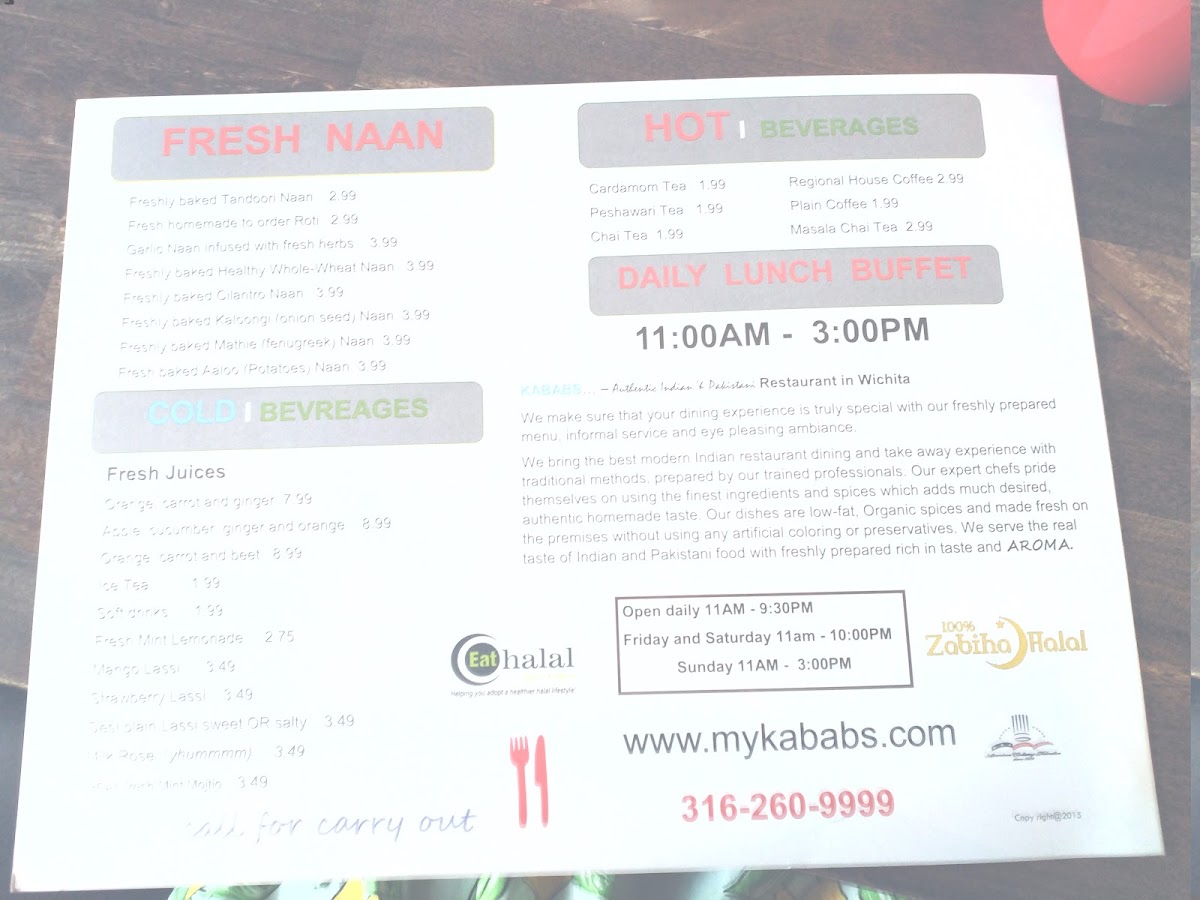 Kababs Photo Menu 9