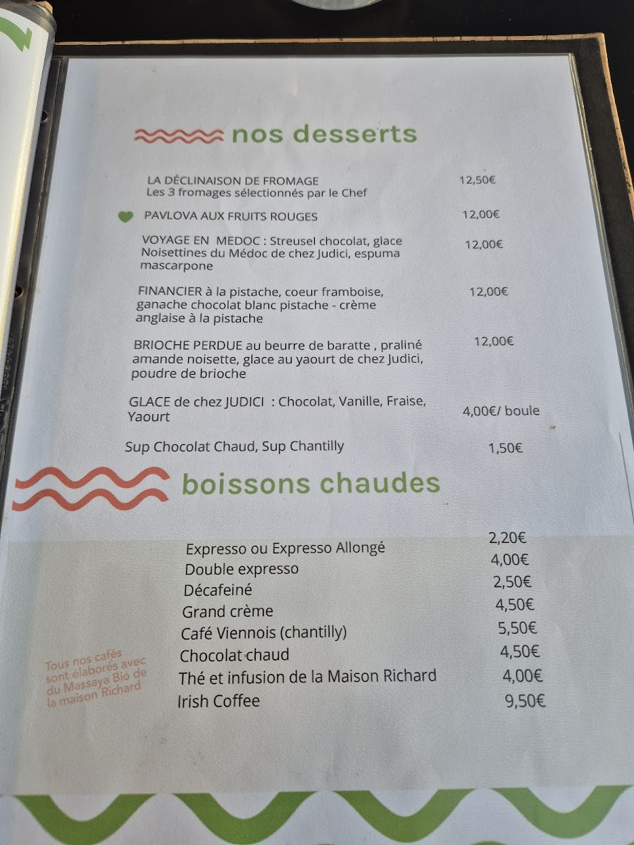 Maison Brémontier Photo Menu 1