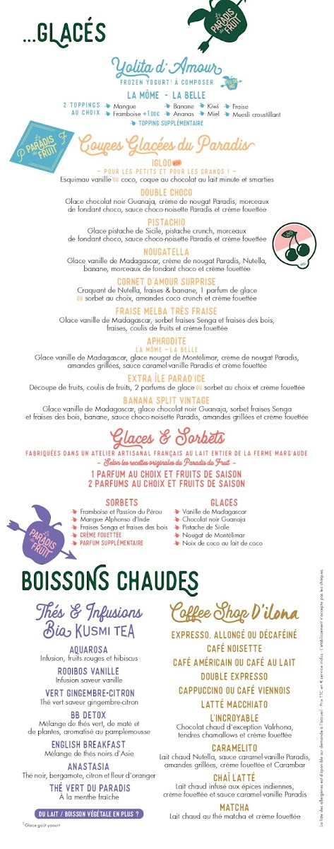Le Paradis du Fruit - Claye-Souilly Photo Menu 4