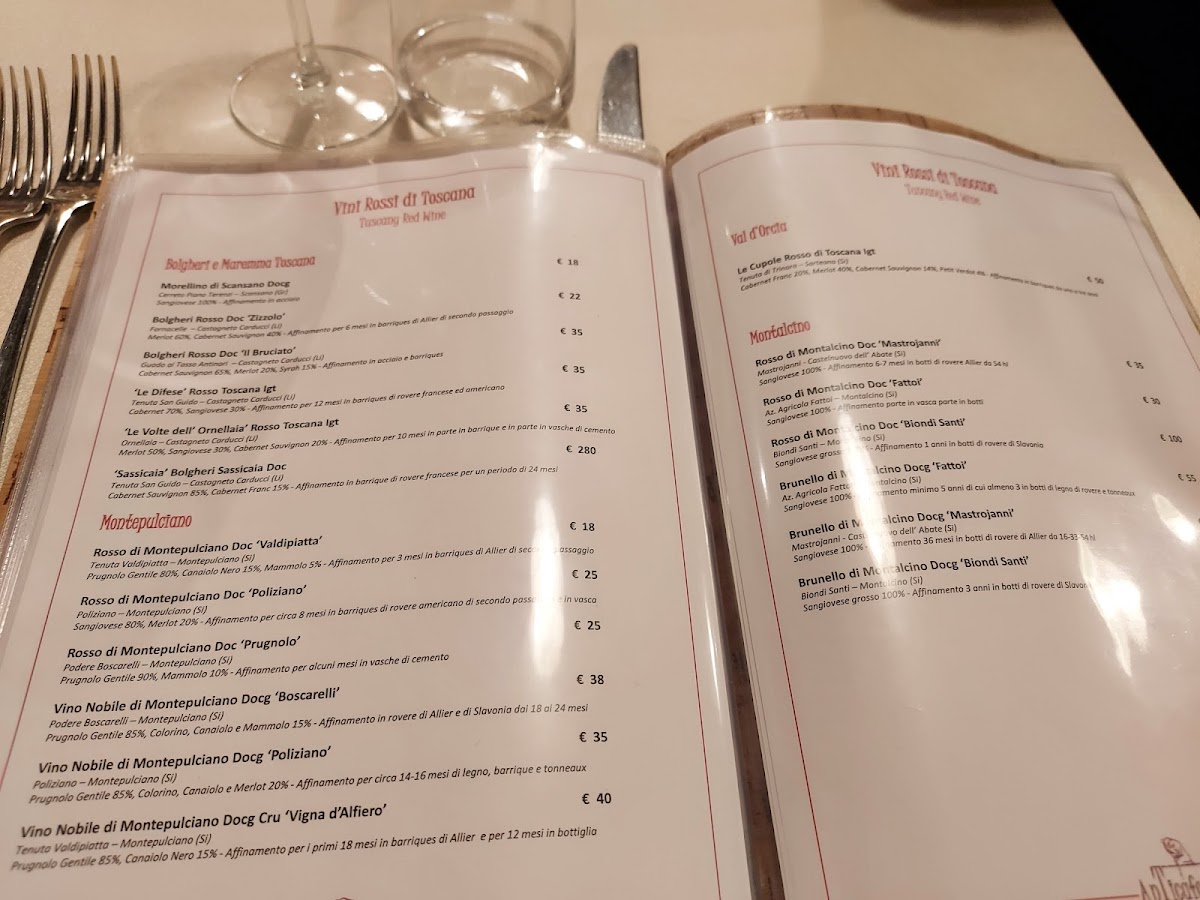Antica Fonte Photo Menu 3