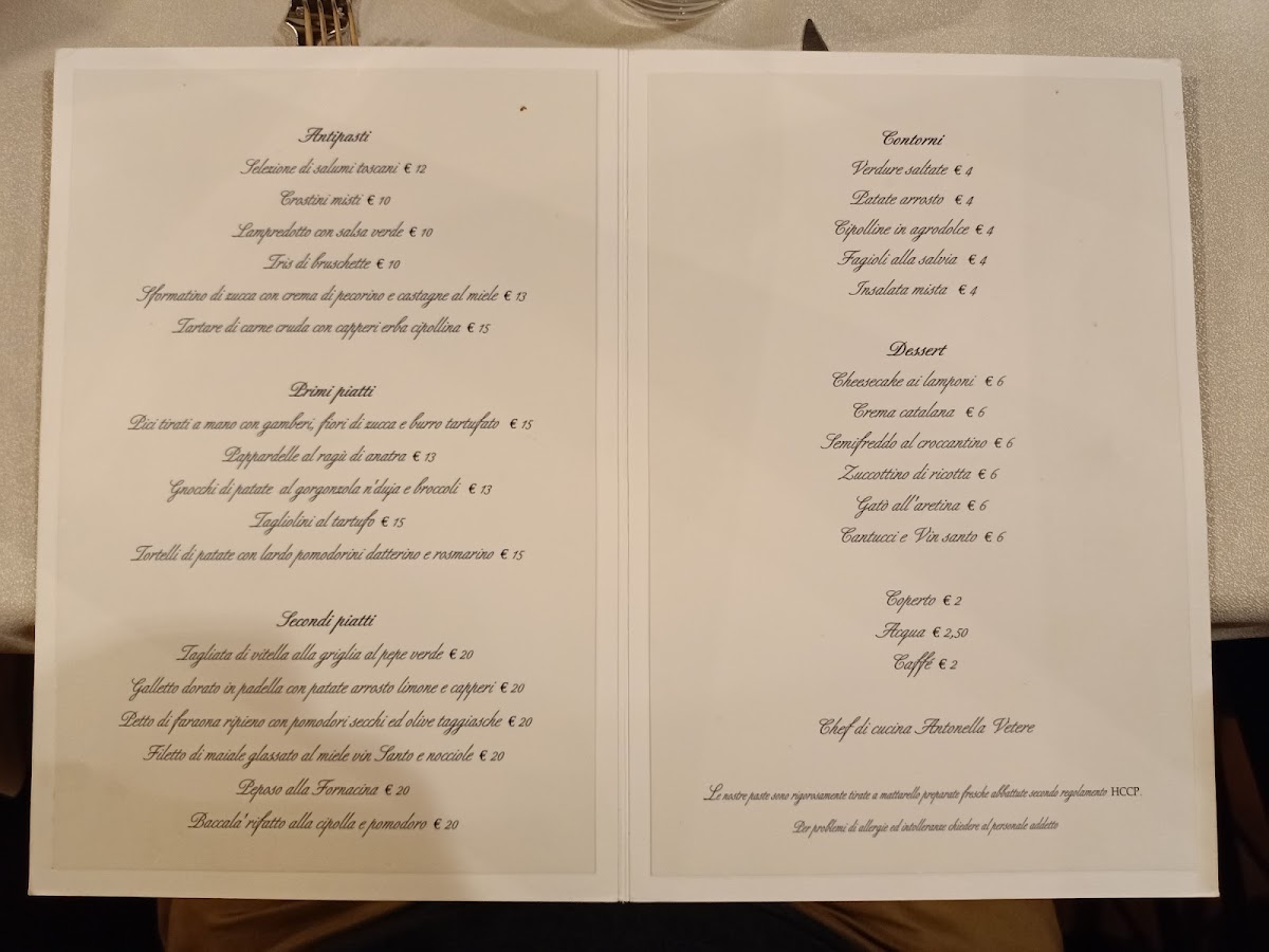 Antica Fonte Photo Menu 5