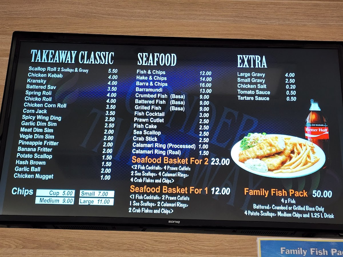 Conder Takeaway Photo Menu 1