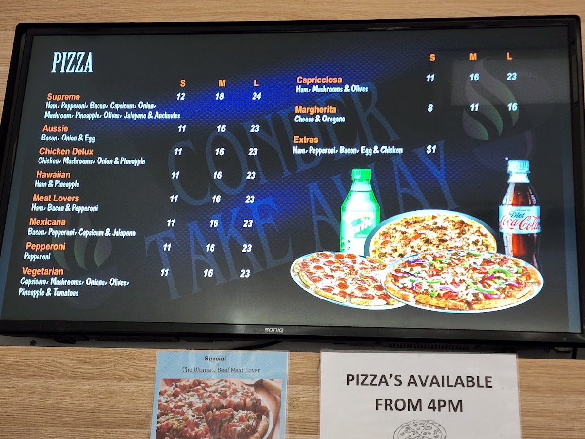 Conder Takeaway Photo Menu 2