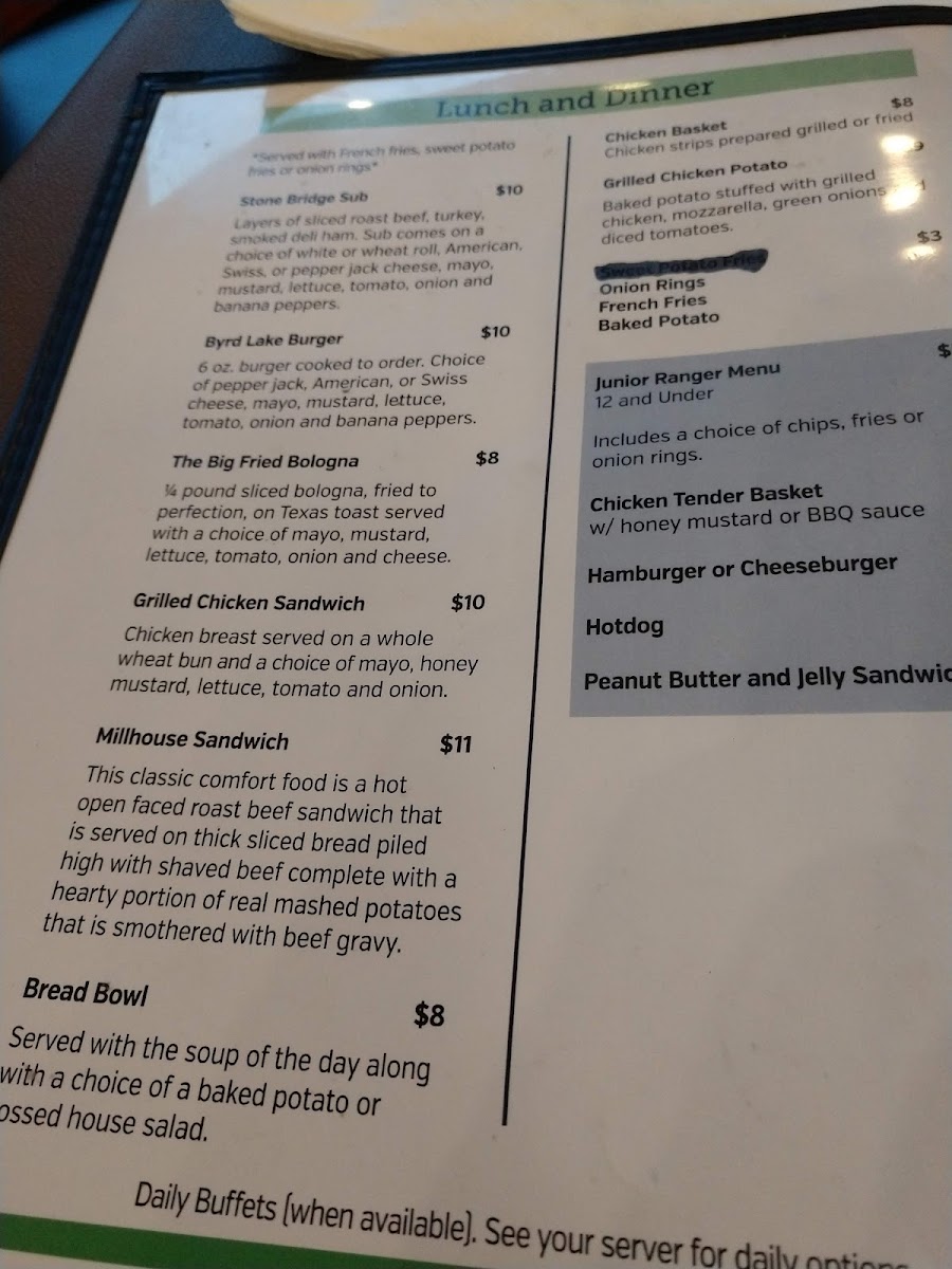 The Restaurant at Cumberland Mountain Photo Menu 7
