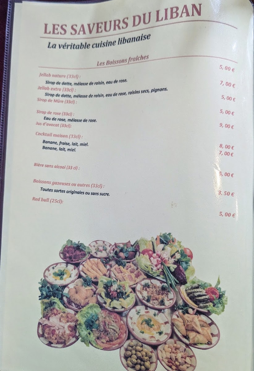 Les Saveurs Du Liban Photo Menu 3