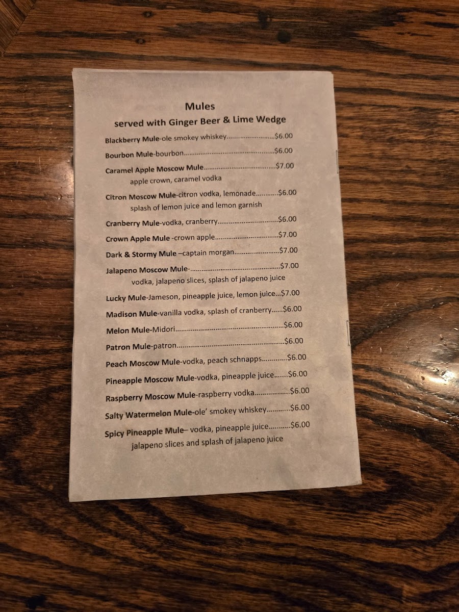 O'Meara's and Two Doors Down Photo Menu 8
