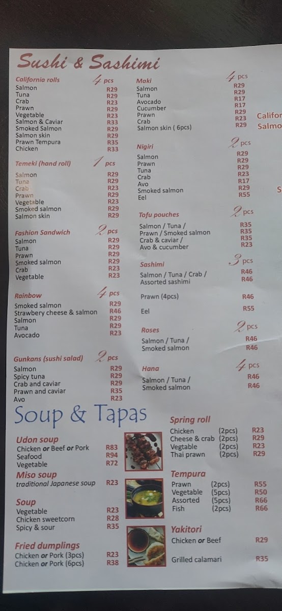 Kamiya Sushi Photo Menu 8