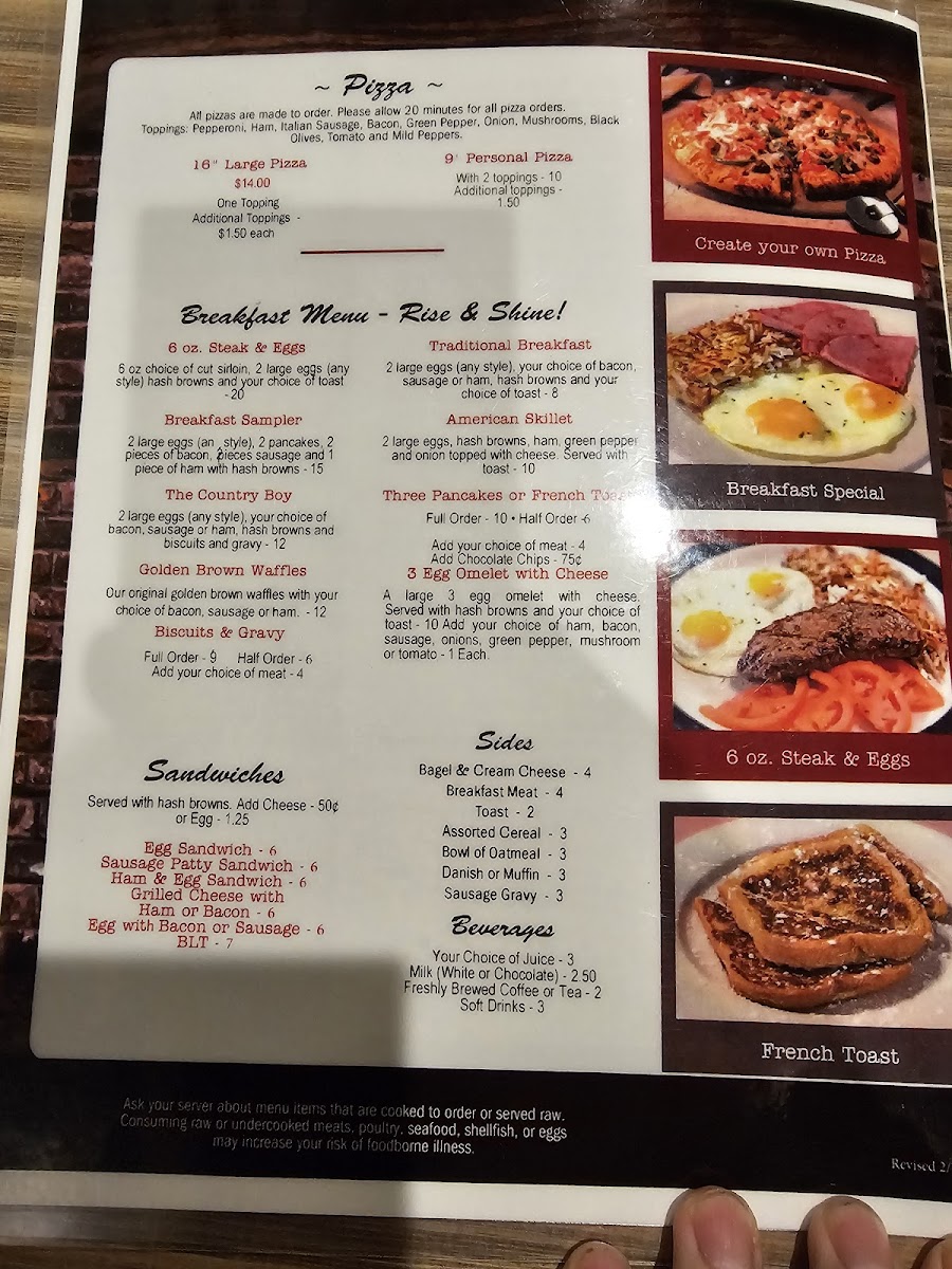 American Bar and Grill Photo Menu 2