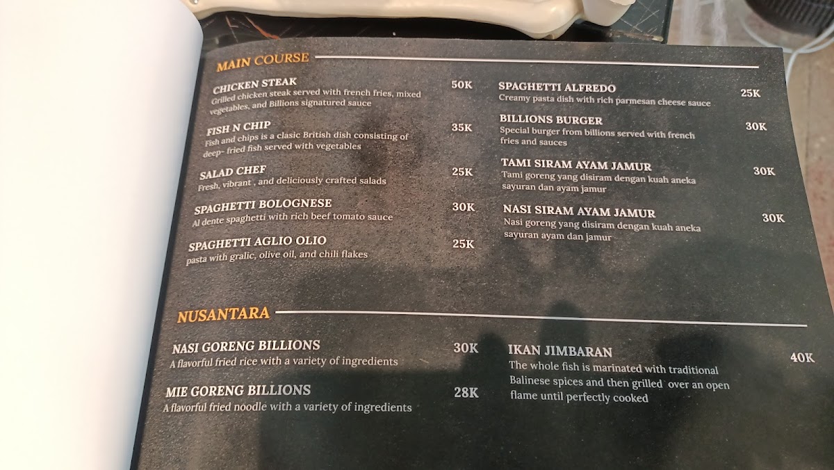 Billions Coffee Tulungagung Photo Menu 6