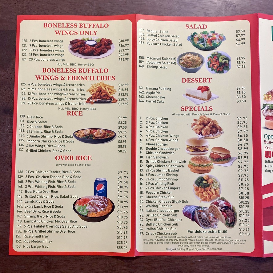 N Y Chicken & Biscuits Photo Menu 3