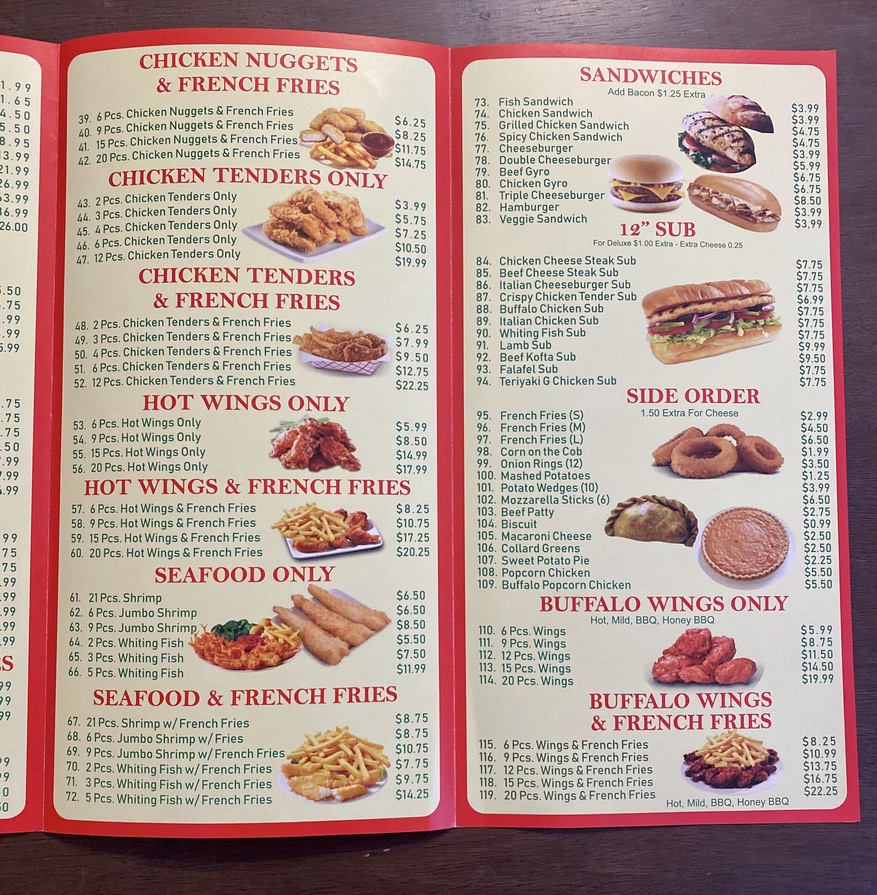 N Y Chicken & Biscuits Photo Menu 4