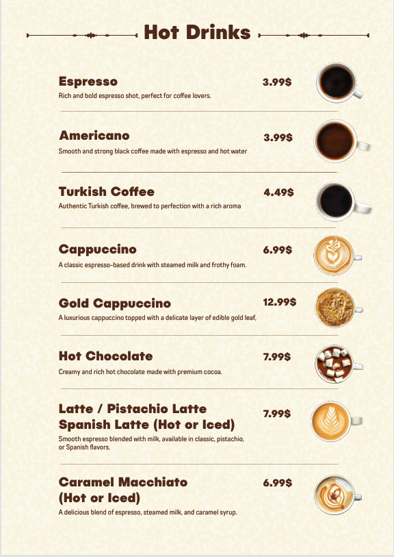 Crepe N’ Drip Photo Menu 3