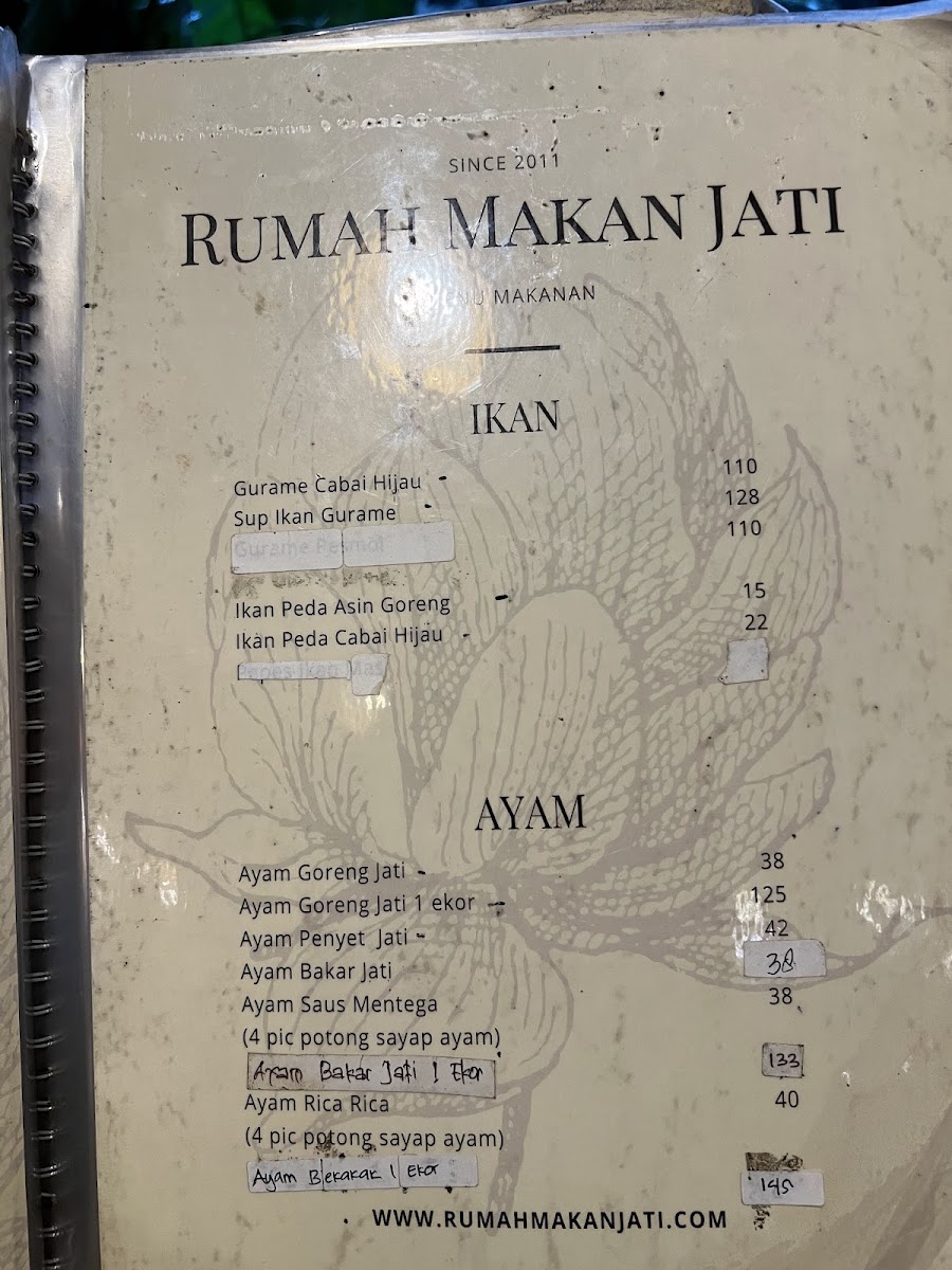 Rumah Makan Jati Photo Menu 3