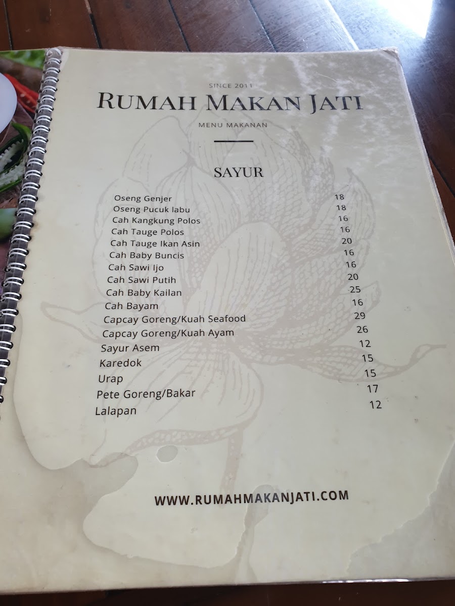 Rumah Makan Jati Photo Menu 8