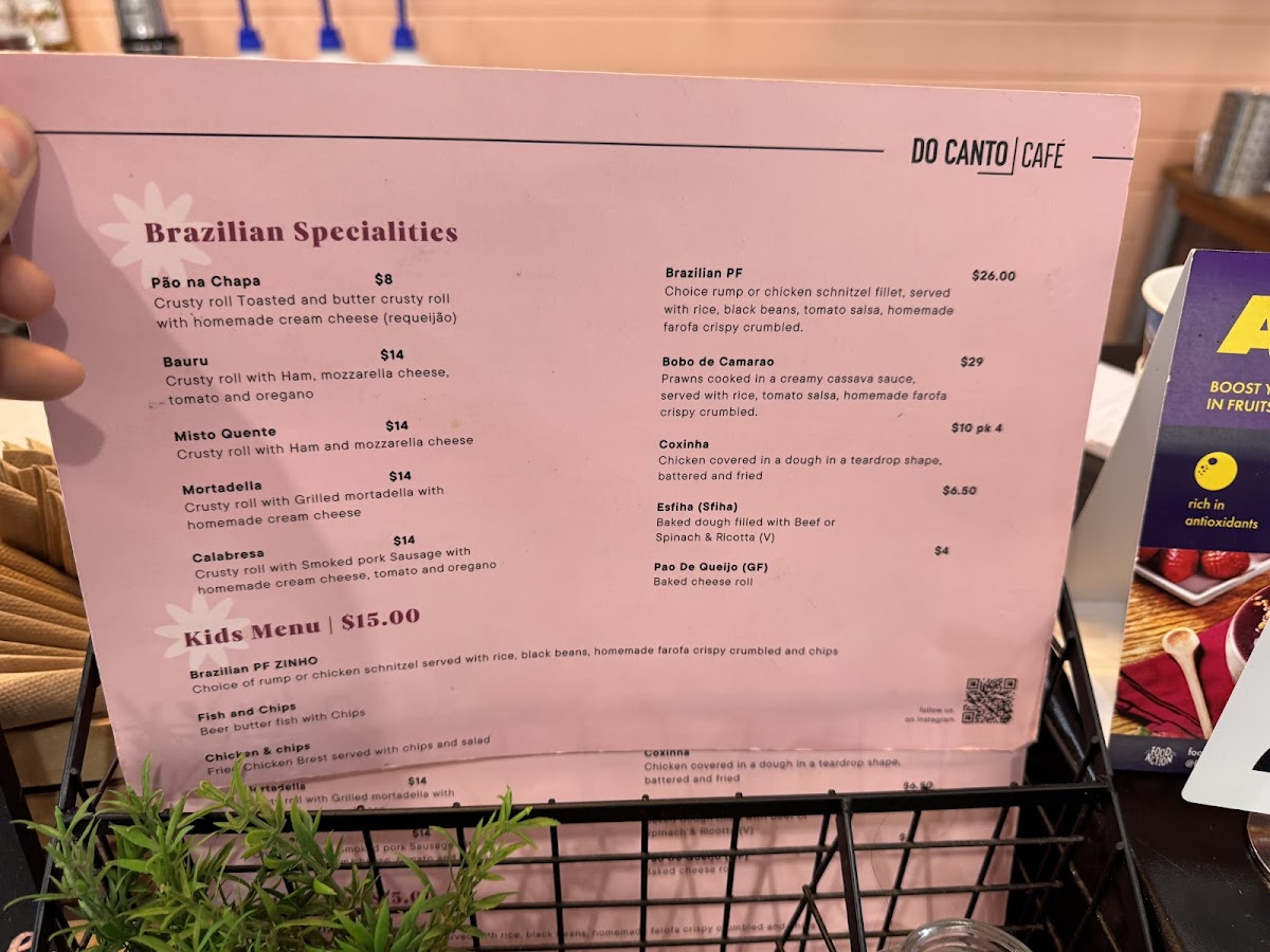 Do Canto Cafe Photo Menu 3