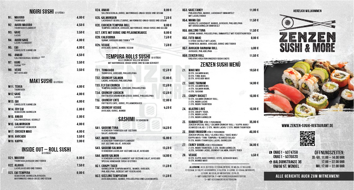 ZenZen SUSHI&MORE Photo Menu 1