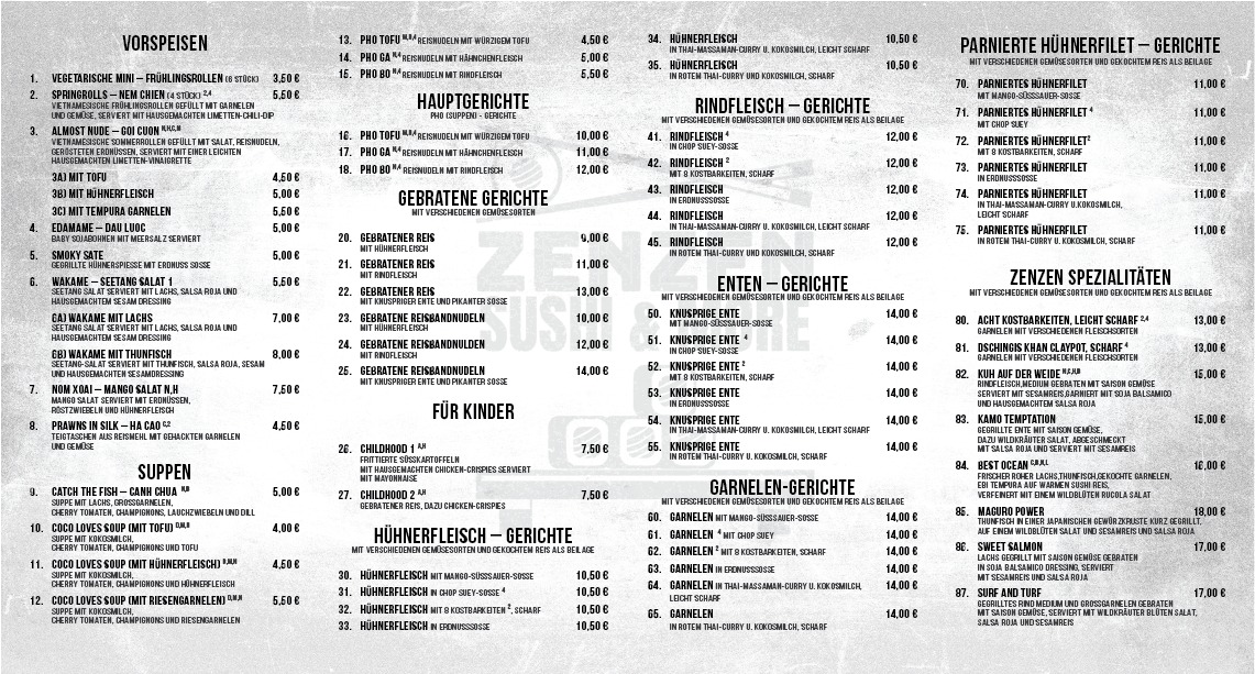 ZenZen SUSHI&MORE Photo Menu 2