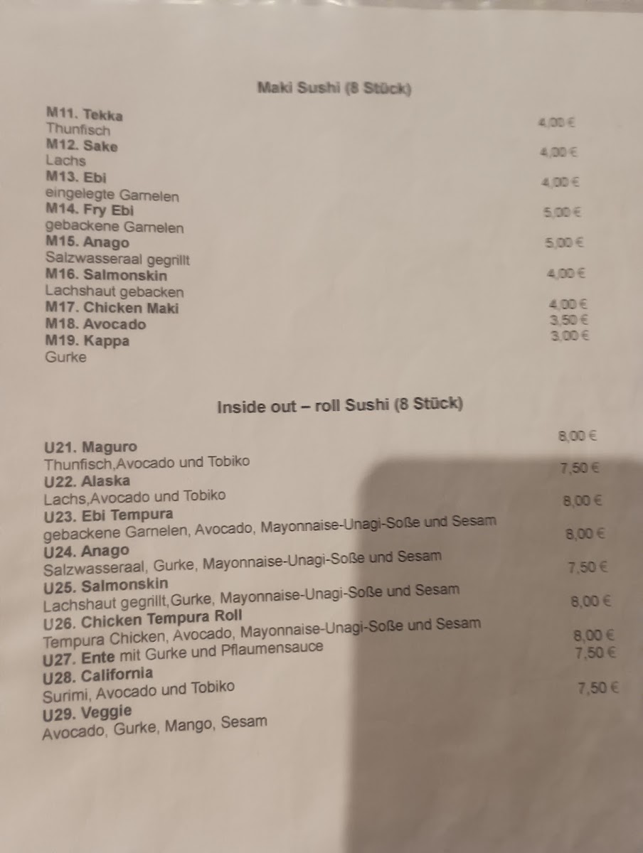ZenZen SUSHI&MORE Photo Menu 5