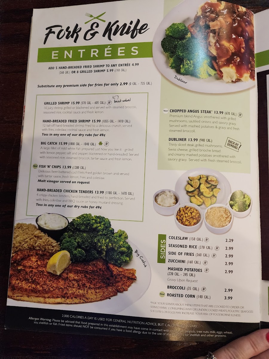 Beef 'O' Brady's Photo Menu 1